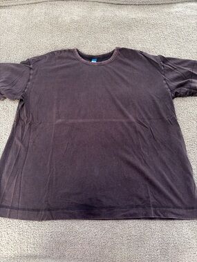 Old Navy Oversized Washed Black Short Sleeve Crew Tee